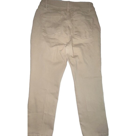 L.L. Bean Women’s Khaki Chino Work Pants Size 12 Straight Leg Cotton Blend - Picture 3 of 6